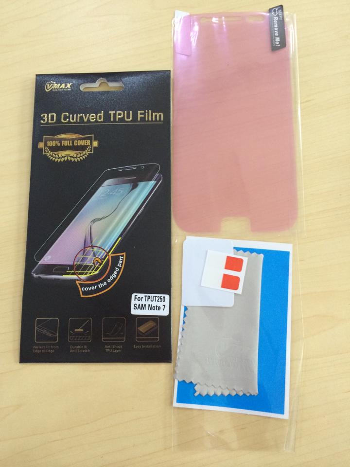 Miếng Dán Samsung Galaxy Note 7 FE Full Màn Hình được nhập khẩu từ Hong Kong thương hiệu V Max,  giúp chống trầy xước rất hiệu quả.